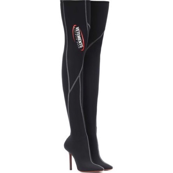 vetements thigh high boots